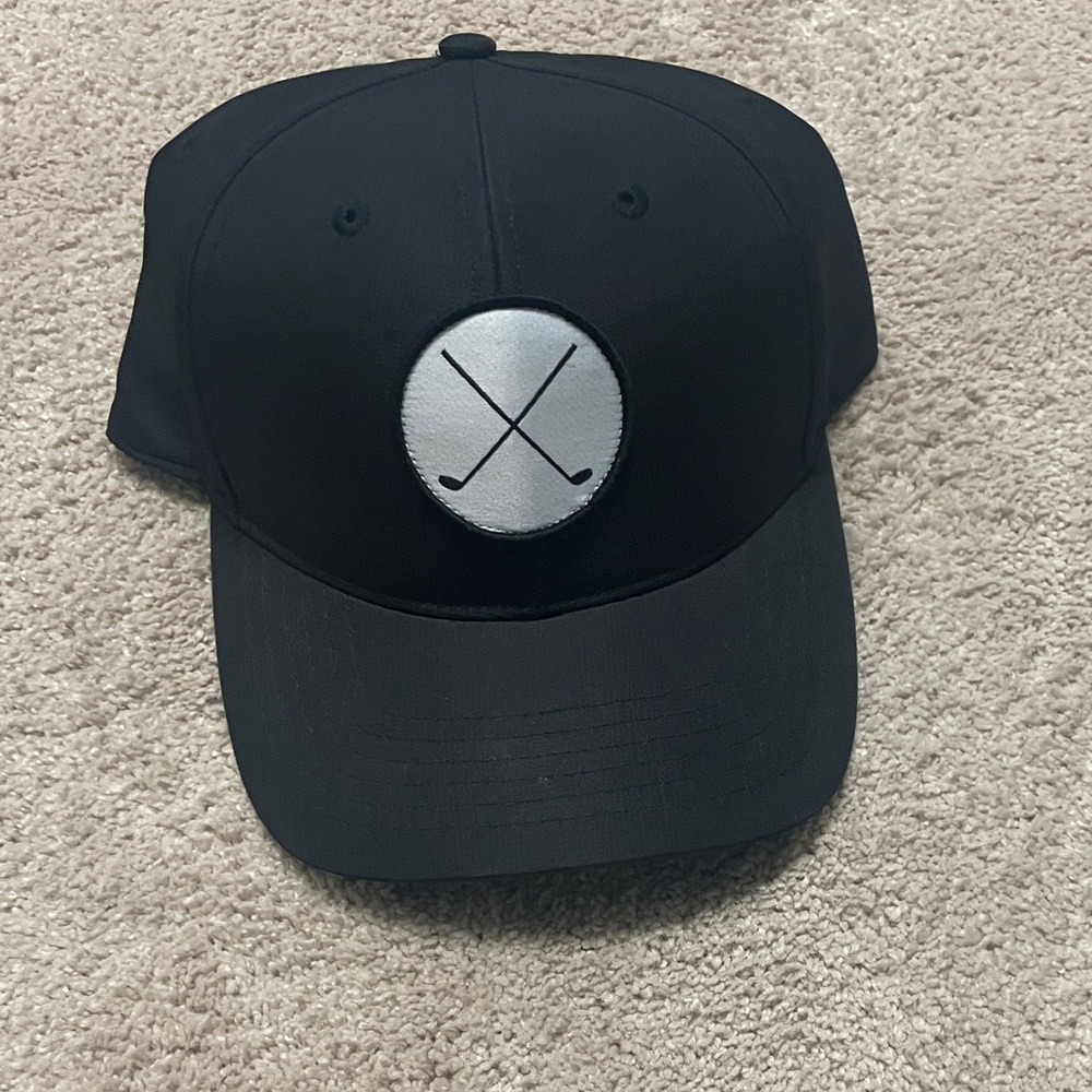 Signature Black Cap with Silver Emblem
